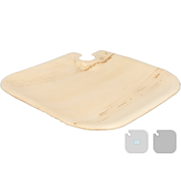 Bandejas com Porta-Copos Areca